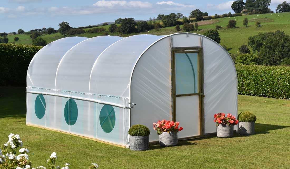 Northern Polytunnels Polythene that's nice and tight with our tensioning system
