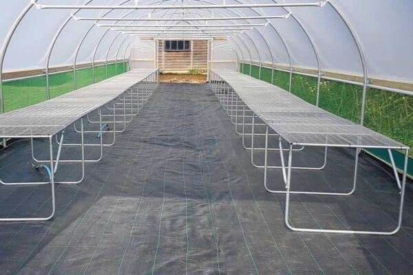modular-bench Commercial Timber Range Single Span Polytunnel