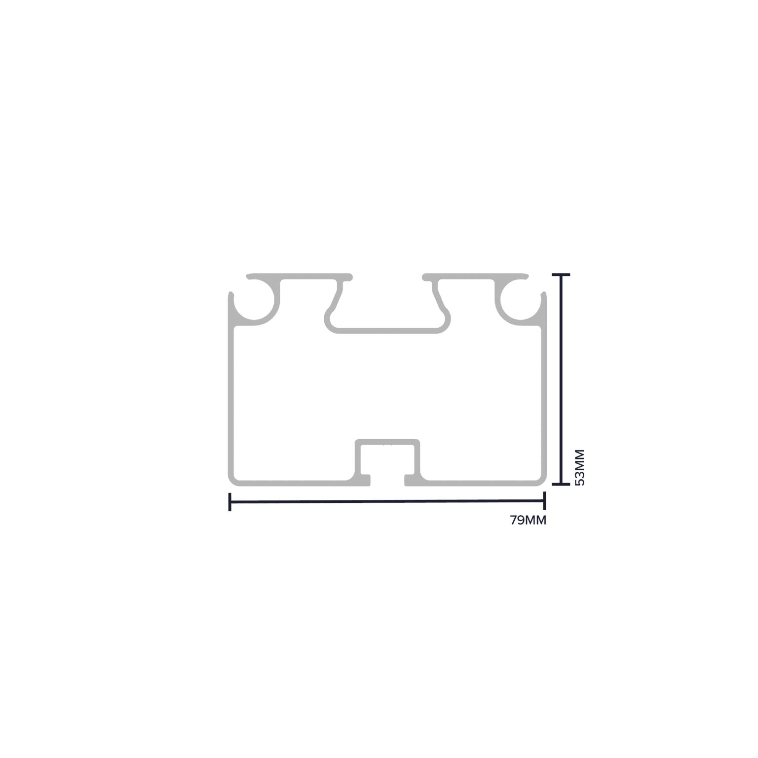 Wiggle Wire Rectangular Frame Rectangular Box Profile for Wiggle Wire | Northern Polytunnels