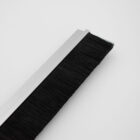 50mm black nylon brush door seal attached to aluminium mounting strip
