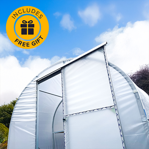Easybuild polytunnel with free gift badge