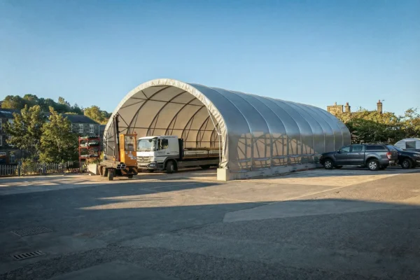 TUFFShel Max 12m wide for storage and vehicle maintenance